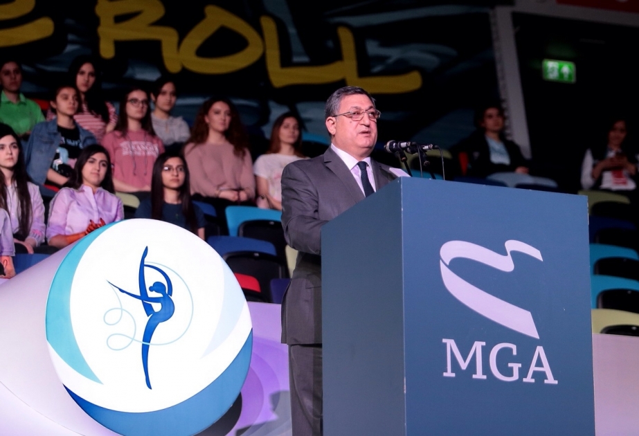 Bədii gimnastika üzrə dünya kuboku yarışlarının açılış mərasimi keçirilib