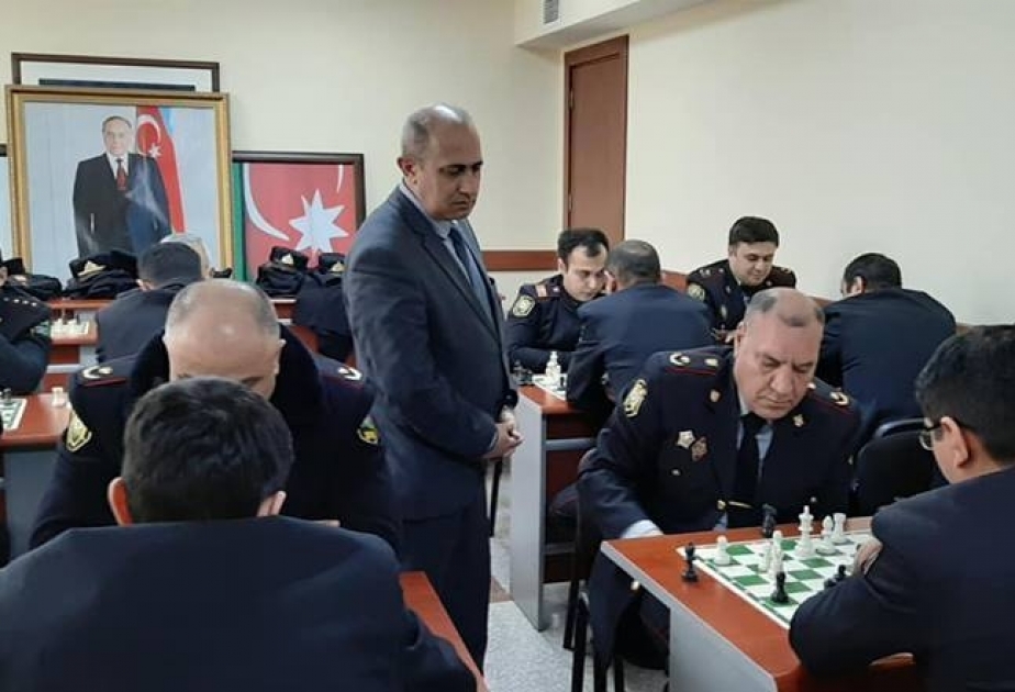Bakı Şəhər Baş Polis İdarəsində şahmat turnirinə start verilib