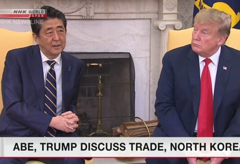 Şinzo Abe və Donald Tramp arasında qarşılıqlı ticarət və Şimali Koreya məsələləri müzakirə olunub