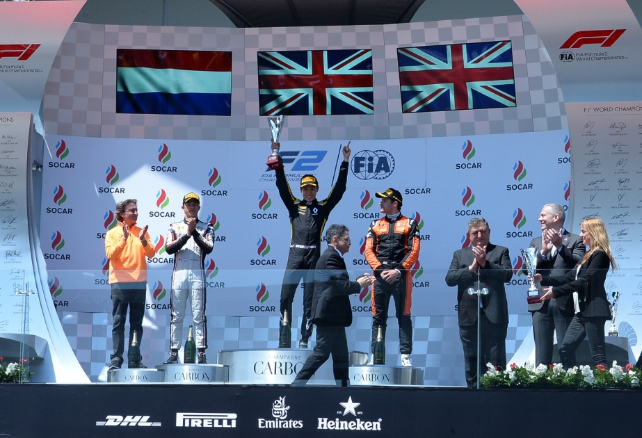 Bakıda keçirilən Formula 2 üzrə birinci yarışın qalibləri müəyyənləşib