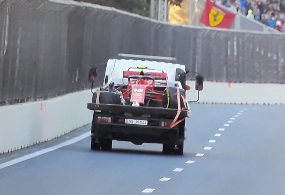 “Ferrari” komandasının pilotu Şarl Lekler sıralama yürüşündə mübarizəni erkən dayandırıb VİDEO