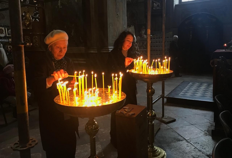 Ukraynada Pasxa bayramından fotoreportaj