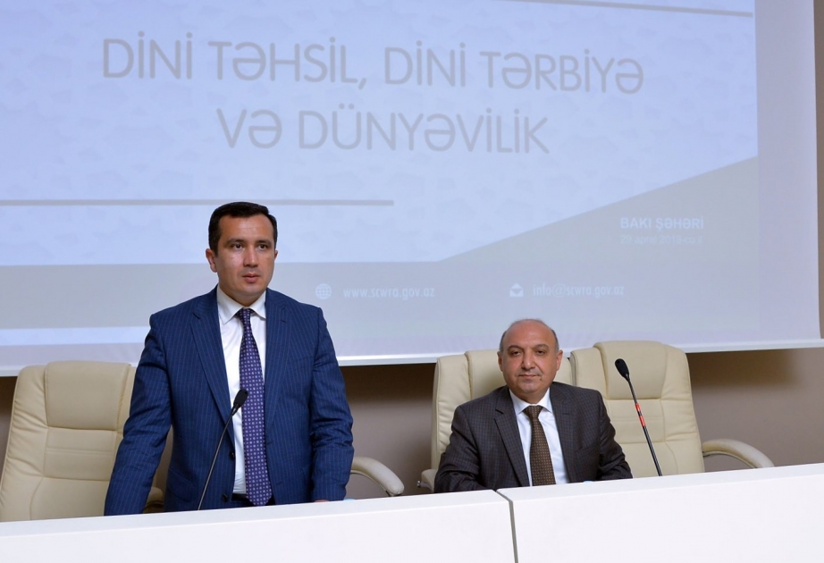 “Dini təhsil, dini tərbiyə və dünyəvilik” mövzusunda görüş keçirilib