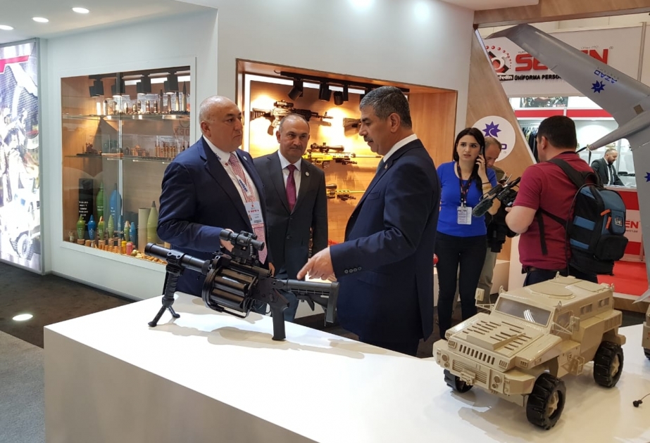Müdafiə Sənayesi Nazirliyinin məhsulları Türkiyədə keçirilən “IDEF-2019” sərgisində nümayiş etdirilir VİDEO