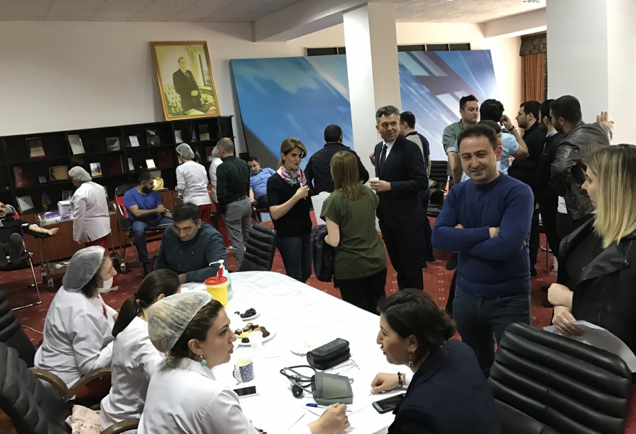 İTV-də qanvermə aksiyası keçirilib