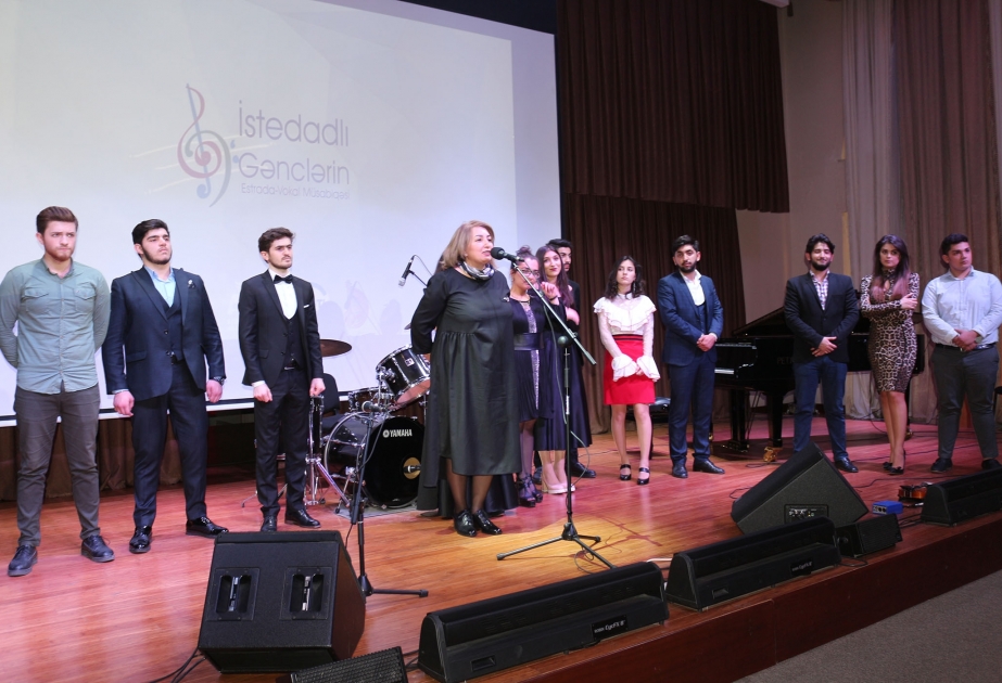 İstedadlı gənclərin estrada - vokal müsabiqəsinin yekun konserti olub