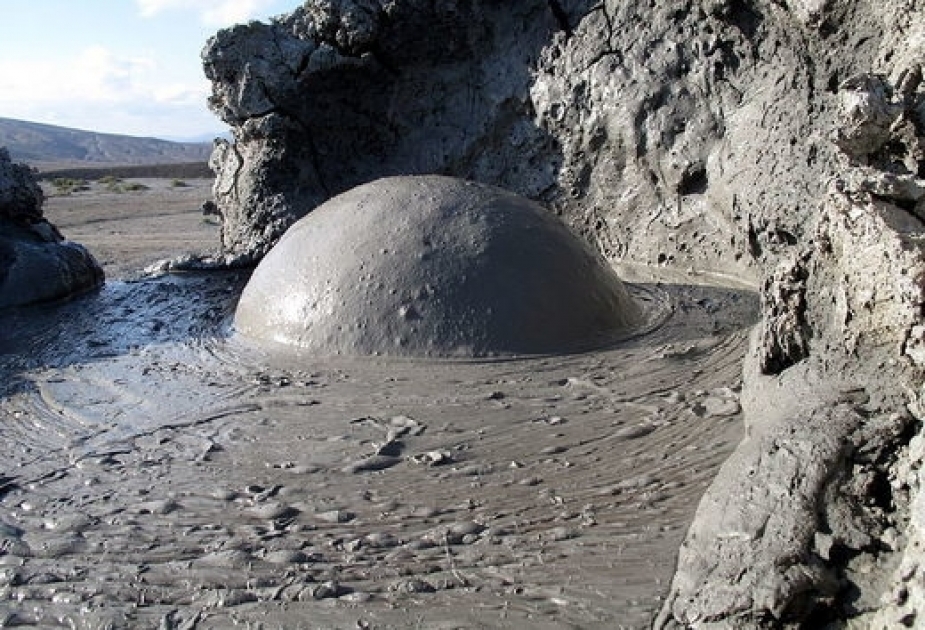 Amazing mud volcanoes in Azerbaijan