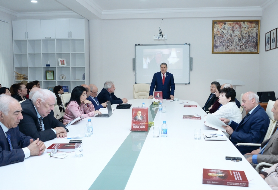 “Heydər Əliyev siyasəti: milli dövlət, milli lider, vətəndaşlıq, mənəviyyat” kitabının təqdimatı olub