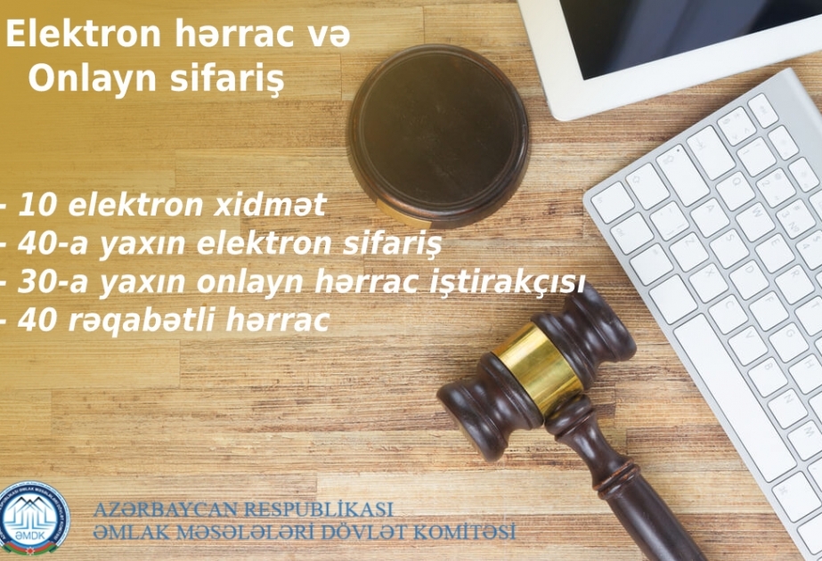 Dövlət əmlaklarının özəlləşdirilməsi ilə bağlı sifarişlərin 280-ə yaxını elektron şəkildə həyata keçirilib