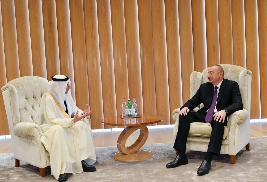 الرئيس الأذربيجاني يلتقي الأمين العام لمنظمة التعاون الإسلامي