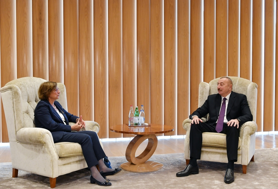 Entretien du président azerbaïdjanais avec la secrétaire générale adjointe du Conseil de l’Europe VIDEO