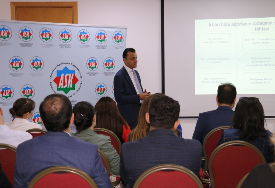 “İcbari tibbi sığorta sistemində sahibkarların (işəgötürənlərin) rolu: sığortalan və sığortala” mövzusunda tədbir keçirilib