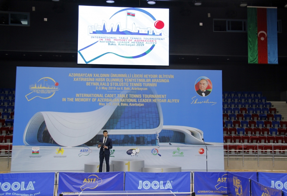 Stolüstü tennis üzrə beynəlxalq turnirin açılış mərasimi olub