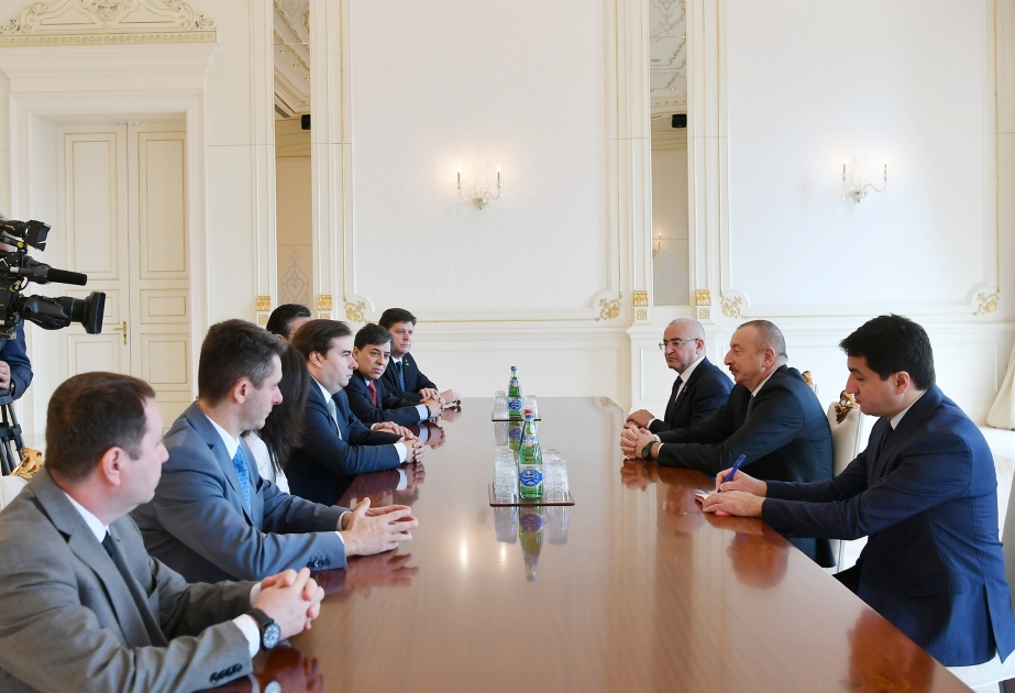 Ilham Aliyev recibió a una delegación encabezada por el presidente de la Cámara de Diputados de Brasil