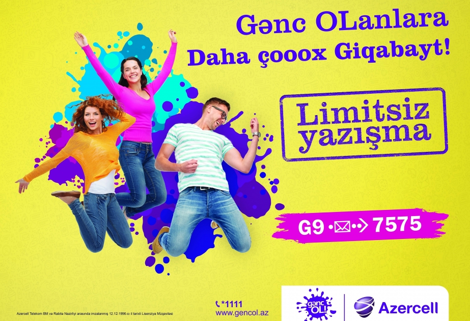 ®  Azercell makes communication more affordable for you with new updated “GəncOl” tariff package!