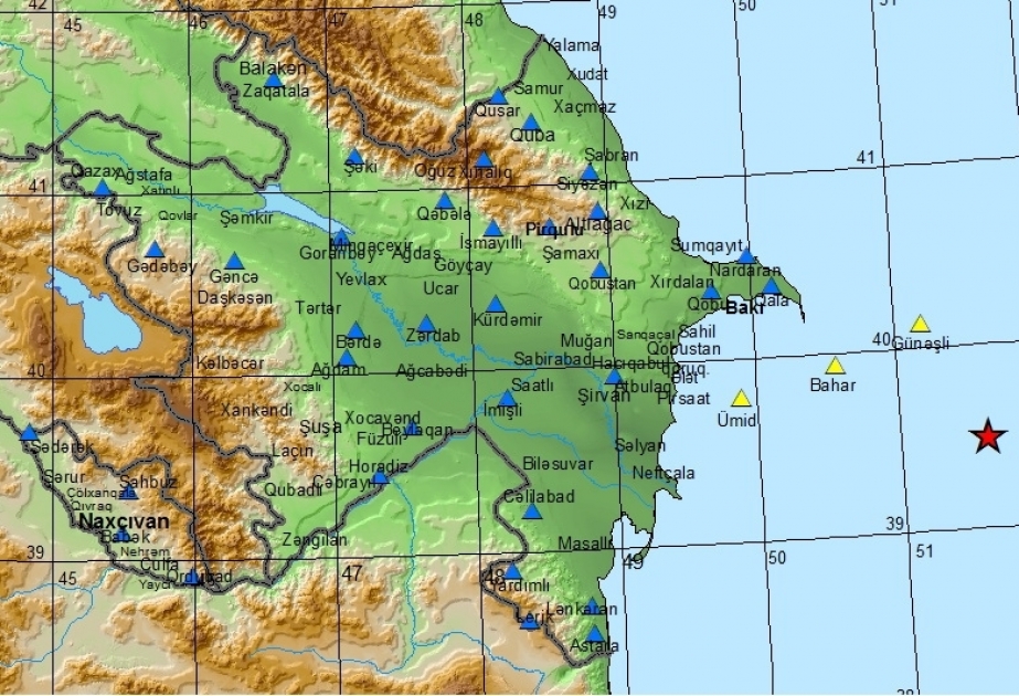 В Каспийском море произошло землетрясение