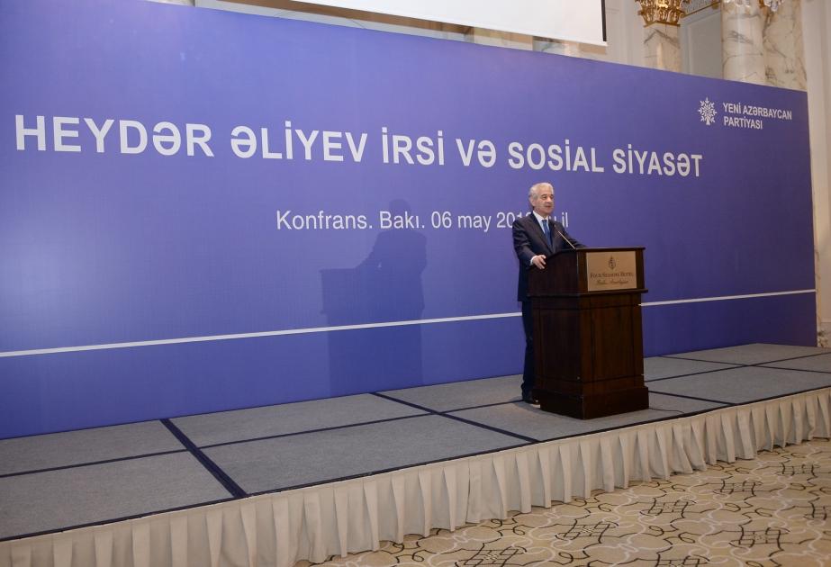 Yeni Azərbaycan Partiyası "Heydər Əliyev irsi və sosial siyasət" mövzusunda konfrans təşkil edib YENİLƏNİB VİDEO