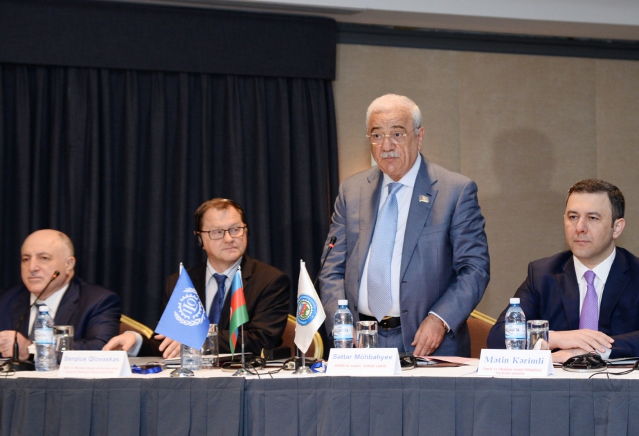 Bakıda “Beynəlxalq Əmək Təşkilatının 100 illik yubileyi” mövzusunda konfrans keçirilib