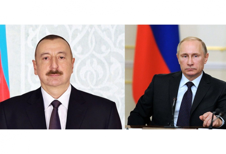 Aserbaidschans Präsident kondoliert nach bei Flugzeug-Brand in Moskau seinem russischen Amtskollegen