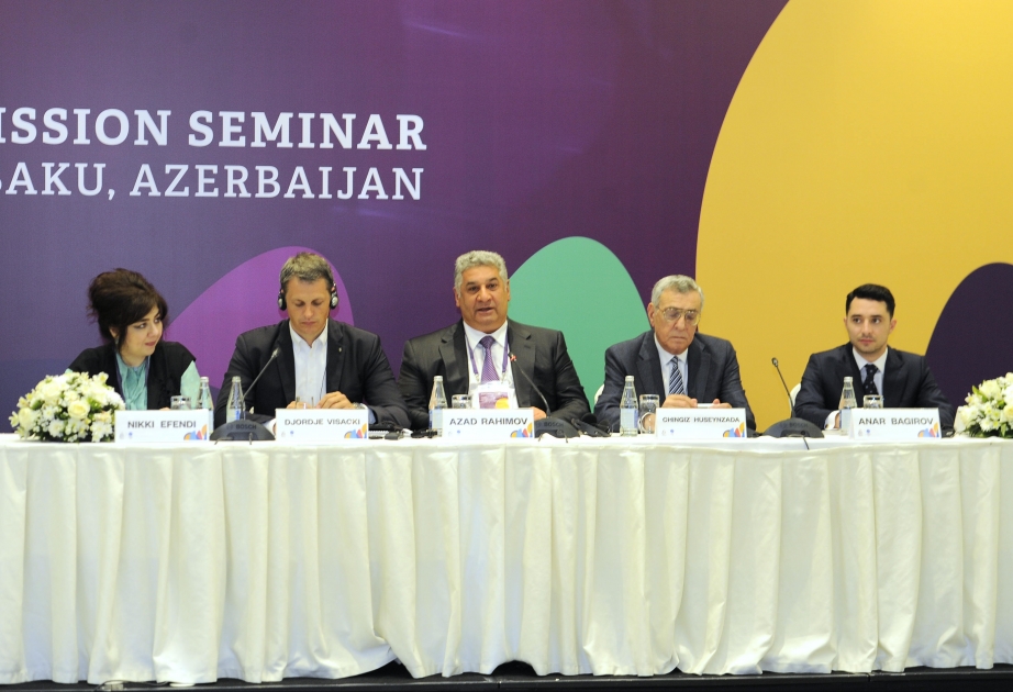 Azad Rəhimov: “Bakı 2019” gələcəkdə Olimpiya Oyunlarında iştirak edəcək gənc idmançılar üçün böyük təcrübə olacaq
