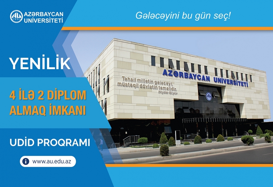 Azərbaycan Universiteti 4 ilə 2 diplom təklif edir