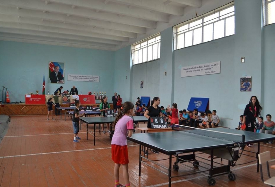 Şabranda stolüstü tennis çempionatında 100-ə yaxın yeniyetmə mübarizə aparır