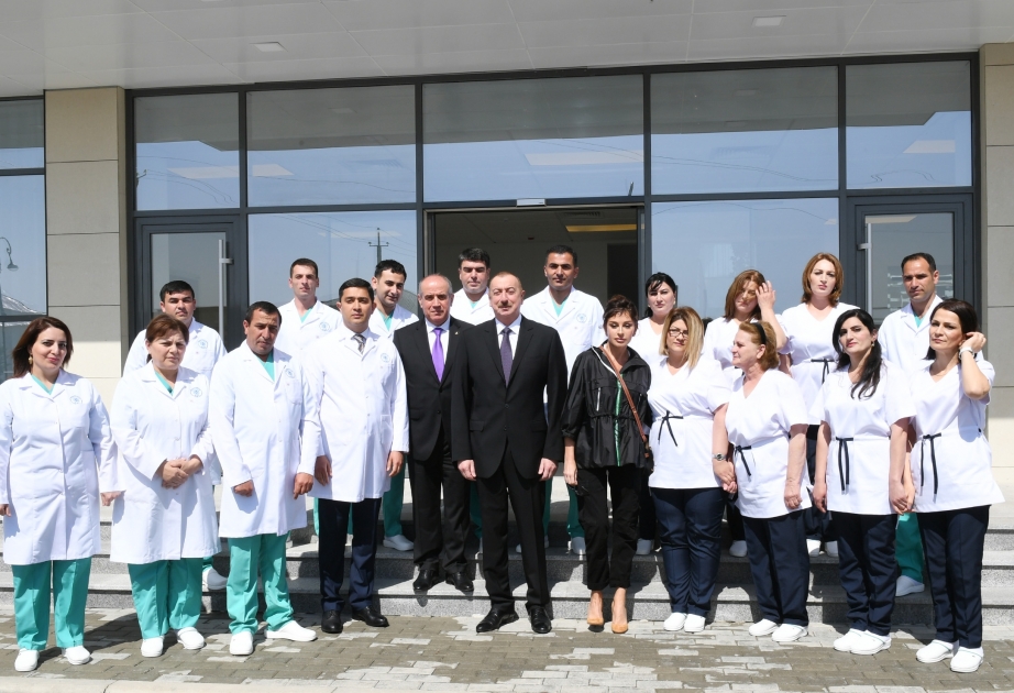 Ilham Aliyev asistió a la inauguración del Hospital Central de Gobustán