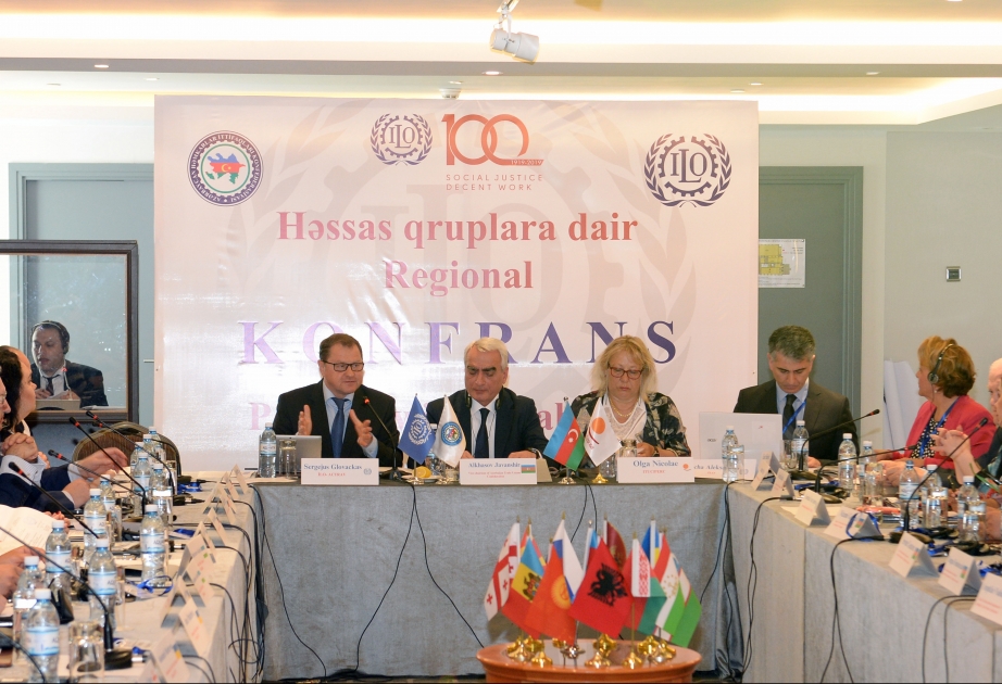 Azərbaycan Həmkarlar İttifaqları Konfederasiyası “Həssas qruplara dair” mövzusunda regional konfrans keçirib