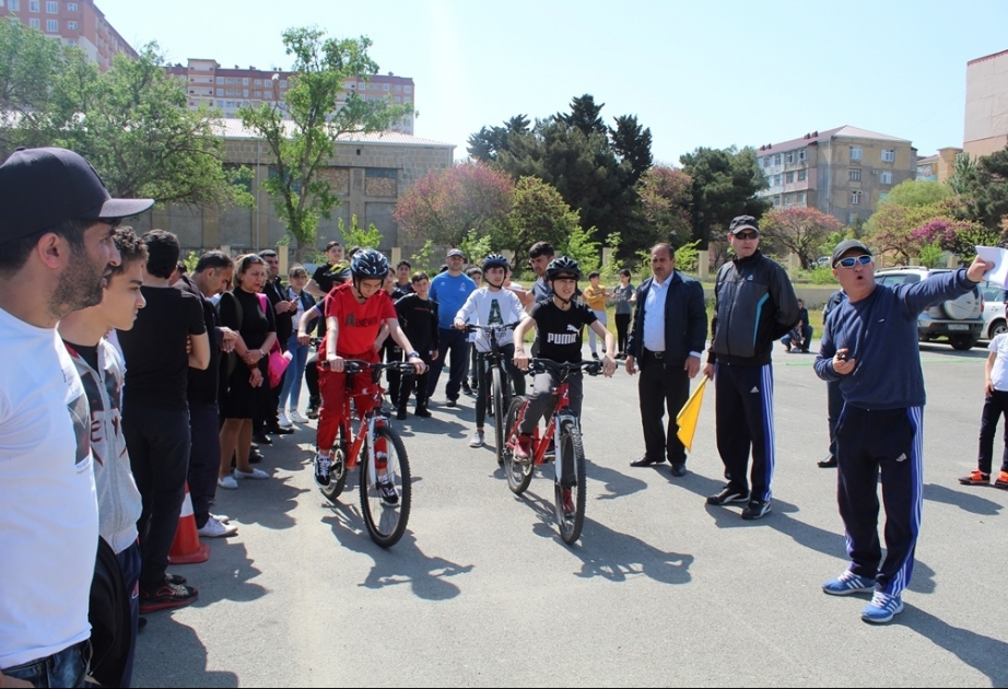 Velosiped üzrə Sumqayıt birinciliyində 200-ə yaxın məktəbli mübarizəyə qoşulub