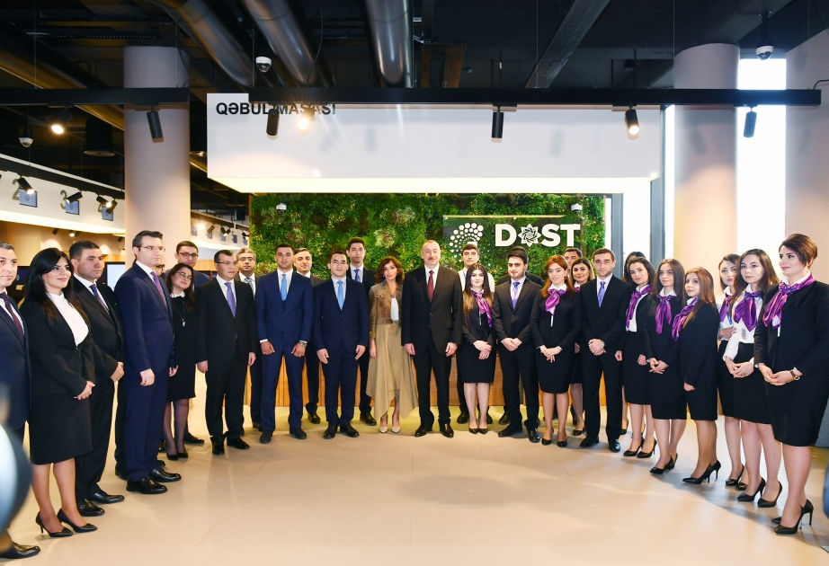 President Ilham Aliyev attended opening of administrative building of DOST Agency and first DOST center VIDEO