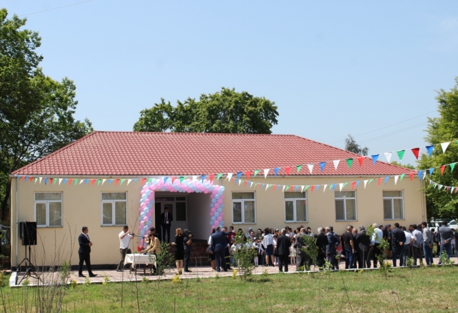 Masallının Sərçuvar kəndində yeni körpələr evi-uşaq bağçası istifadəyə verilib