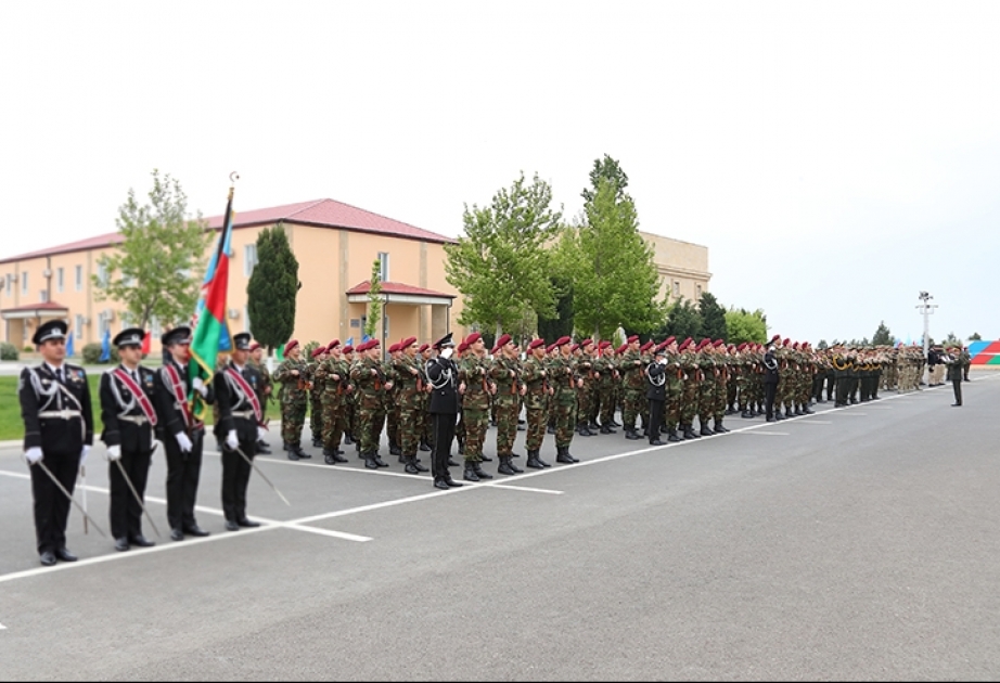 Dövlət Təhlükəsizliyi Xidmətinin hərbi hissəsində gənc əsgərlər and içiblər