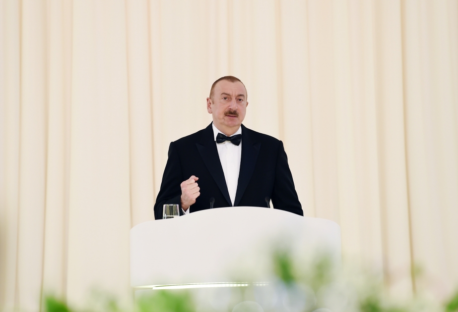 Solemn ceremony to mark 96th anniversary of national leader Heydar Aliyev and 15th anniversary of Heydar Aliyev Foundation held  President Ilham Aliyev and first lady Mehriban Aliyeva attended the ceremony VIDEO