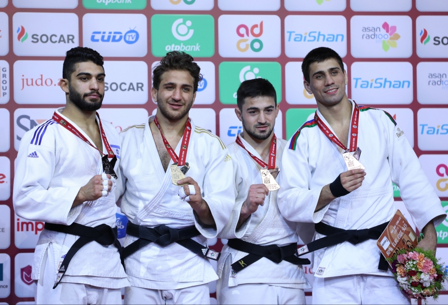 Azərbaycan cüdoçuları “Böyük dəbilqə” turnirində bir qızıl və iki bürünc medal qazanıblar