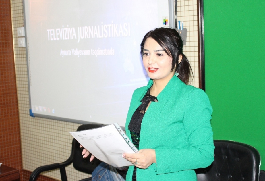 BDU-nun “Tələbədən-tələbəyə” layihəsində televiziya jurnalistikası təlimi