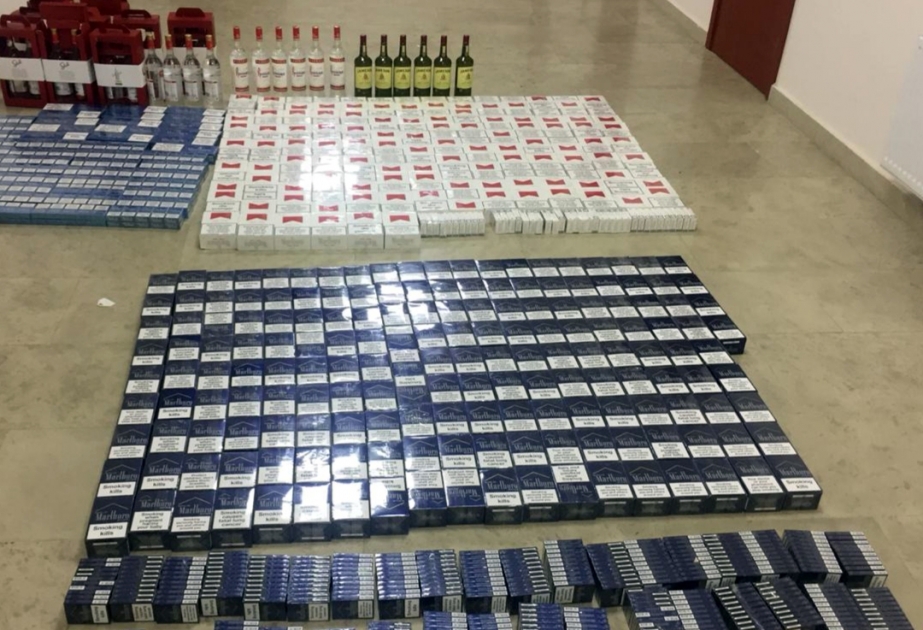 Ölkəyə qanunsuz yolla gətirilən tütün məmulatları və spirtli içkilər aşkarlanıb