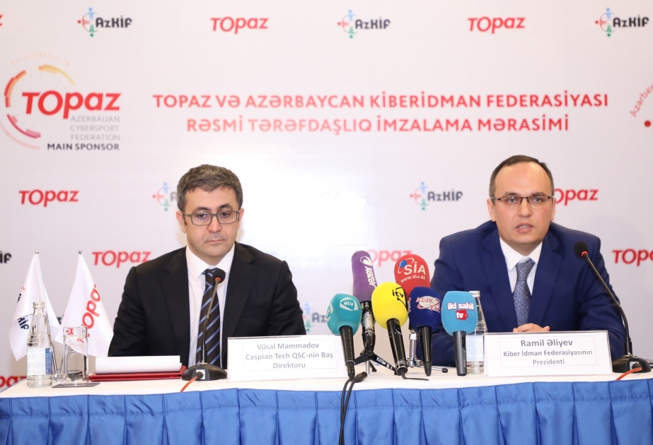 Azərbaycan Kiber İdman Federasiyası ilə “Caspiantech” QSC arasında saziş imzalanıb