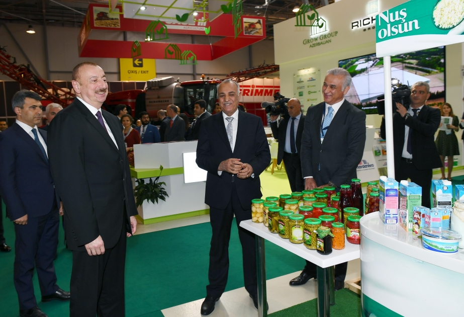 Präsident Ilham Aliyev besucht Fachmessen für Lebensmittel und Landwirtschaft “World Food Azerbaijan 2019“ und “Caspian Agro–2019“ VIDEO