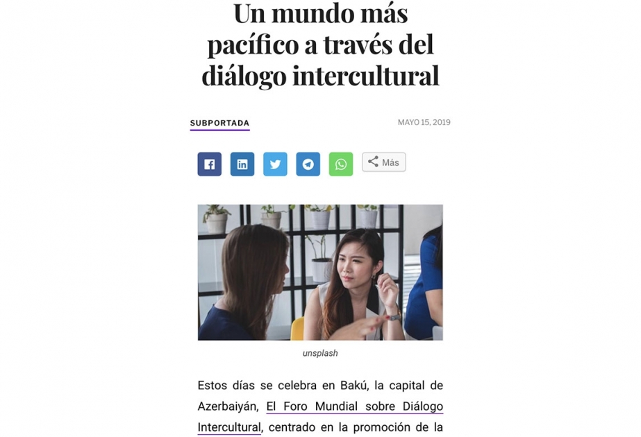 Diario Feminista: Всемирный форум по межкультурному диалогу вносит вклад в создание более справедливого и равноправного общества