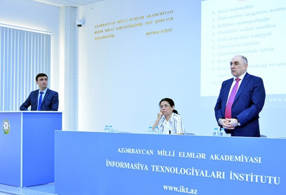 İnformasiya Texnologiyaları İnstitutunun milli İKT layihələri müzakirə edilib