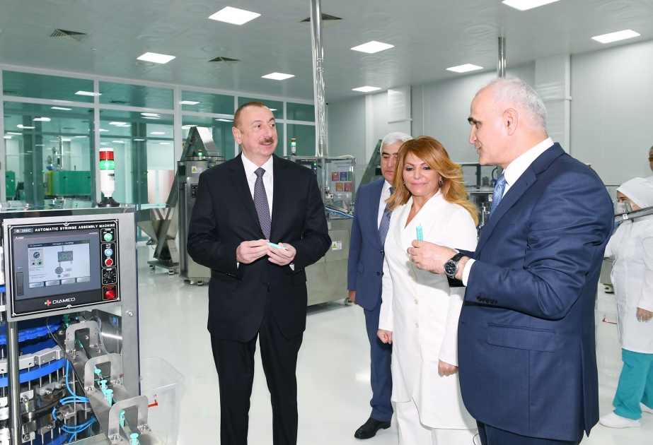 President Ilham Aliyev attended opening of “Diamed” syringe plant in Pirallahi Industrial Park VIDEO