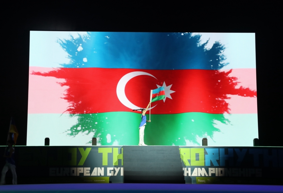 Eröffnungszeremonie der 35. EM in rhythmischer Gymnastik in Baku