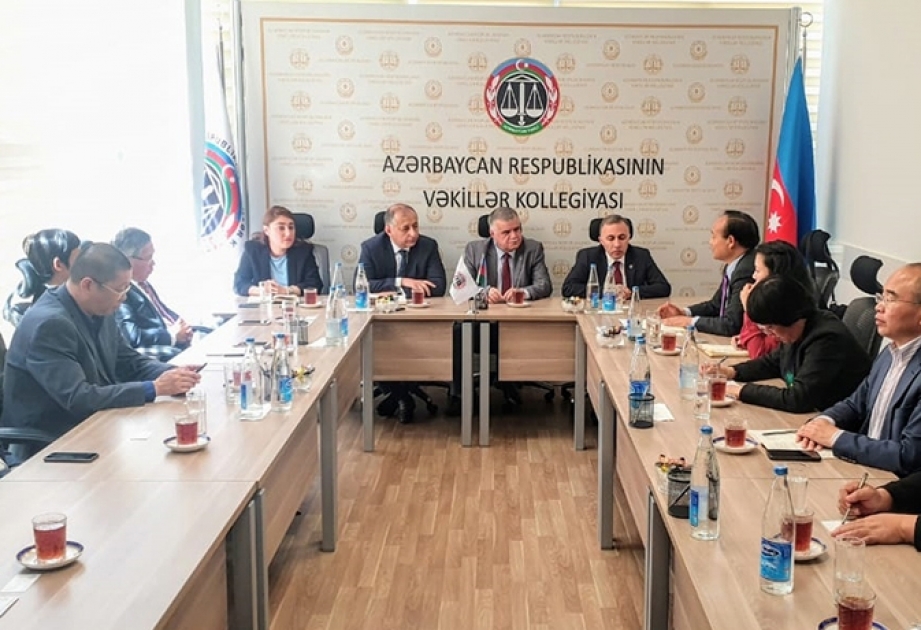 Çin Hüquq Cəmiyyətinin nümayəndələri Vəkillər Kollegiyasında olublar