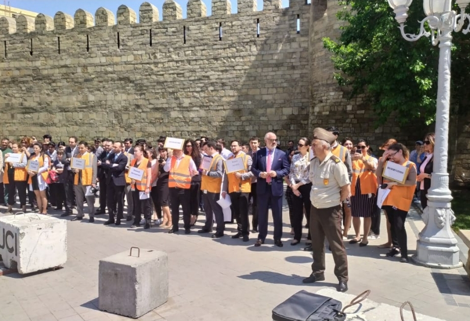 Dövlət Yanğın Nəzarəti və Dövlət Yanğından Mühafizə xidmətləri birgə yanğın-taktiki təlim keçirib