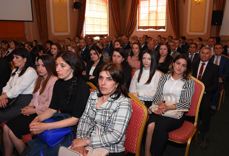 Qəbələ, Oğuz və İsmayıllı rayon təhsil şöbələrinin hesabat yığıncağı keçirilib