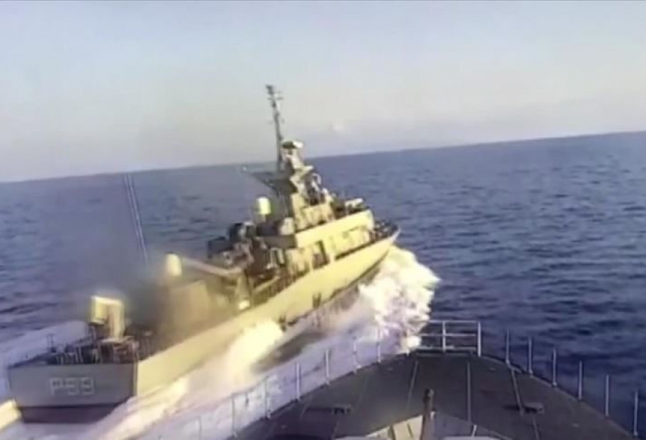 Türkiyəyə aid “Burgazada” korveti Yunan gəmisinin hücumuna məruz qalıb VİDEO