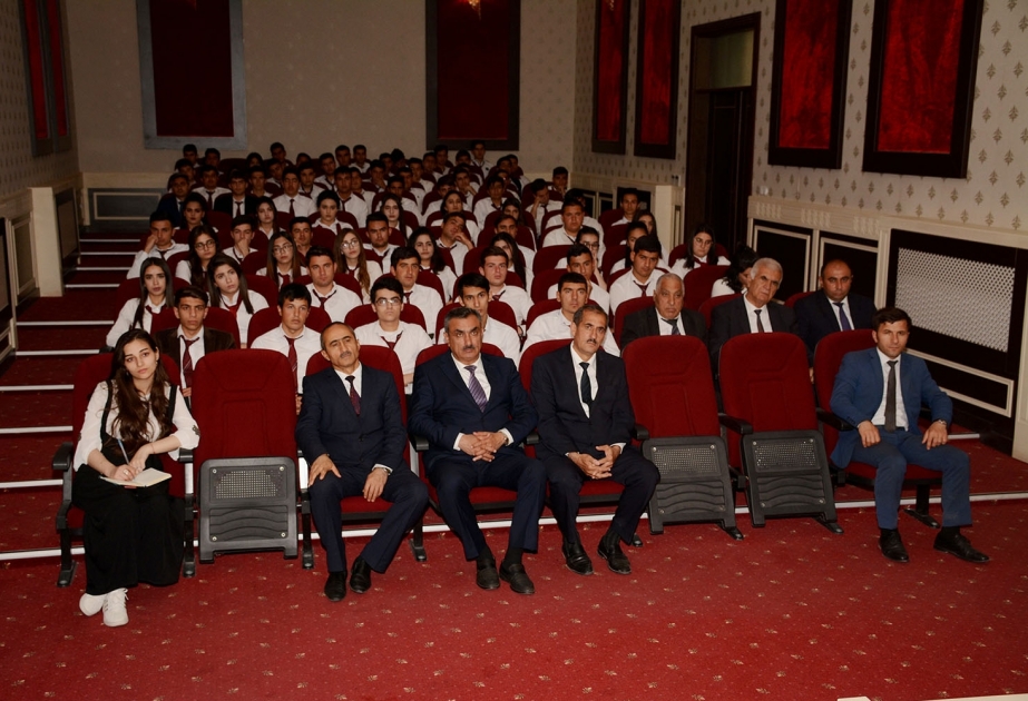 Meliorasiya və Su Təsərrüfatı Komitəsinin əməkdaşları NDU-da tələbələrlə görüşüblər