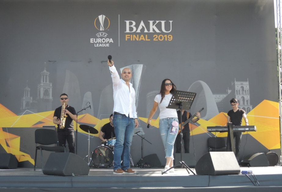 UEFA Europa League- Trophäe in Ganja