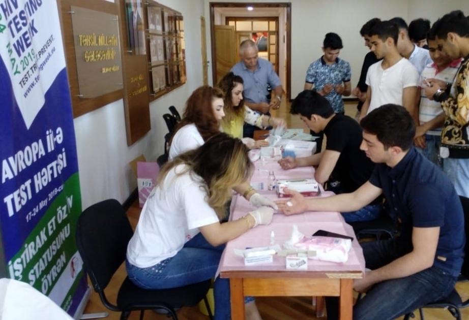 “Avropa İİV-ə testləşmə həftəsi” yaz kampaniyası çərçivəsində maarifləndirici tədbirlər davam edir