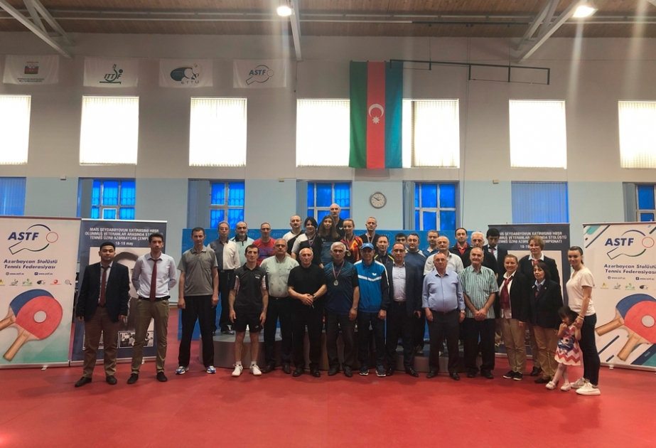 Veteranlar arasında stolüstü tennis üzrə Azərbaycan çempionatının qalibləri müəyyənləşib